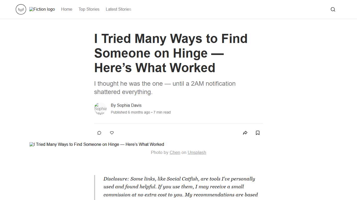 I Tried Many Ways to Find Someone on Hinge — Here’s What Worked Fiction